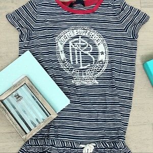 Ralph Lauren Blue Beach Themed Jersey Tee Dress